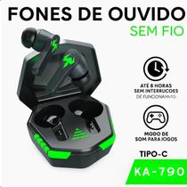 Fone Gamer TWS com Luz LED Dinâmica e Qualidade Extra