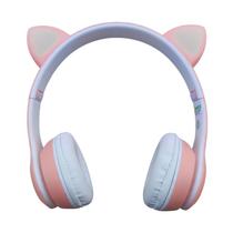 Fone Gatinho Bluetooth Sem Fio com LED Certificado Anatel