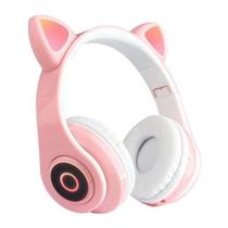 Fone Gatinho Cat 5.0 Bluetooth Ear Com Led Rgb Headphone