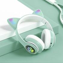 Fone Gatinho Sem Fio Headset Bluetooth Orelha Gato Led Kpop Criança Infantil Over-ear Headphone Cat Fone Gatinho Sem Fio Headset Bluetooth Orelha Gato Led Kpop Criança Infantil Over-ear Headphone Cat