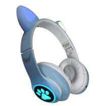 Fone Gatinho Sem Fio Headset Bluetooth Orelha Gato Led Kpop Criança Infantil Over-ear Headphone Cat Fone Gatinho Sem Fio Headset Bluetooth Orelha Gato Led Kpop Criança Infantil Over-ear Headphone Cat