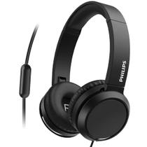Fone Headphone de Ouvido Philips TAH4105BK 00 com Microfone e Cabo de 1.2 Metros - Cor Preto