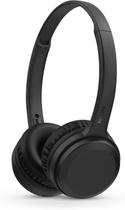 Fone Headphone Philips bluetooth on-ear com microfone e energia para 15 horas na cor preto