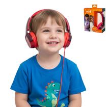 Fone Headphone Teen Vermelho com microfone HP303 Oex