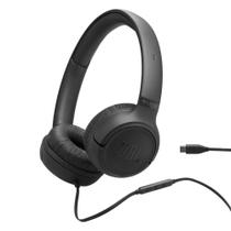 Fone Headphone Tune 530C Preto, Conexão USB-C, JBLT530CBLK
