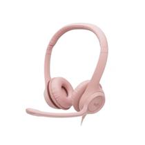 Fone Headset Com Fio USB Rosa H390 Logitech