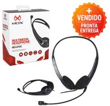 Fone Headset Com Microfone Mox HP-20 Hi Fi Fone De Ouvido Conforto E Excelente Áudio