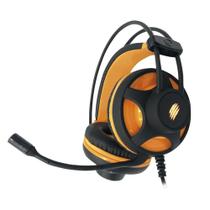 Fone headset gamer argos hs417 usb e p3 oex preto e laranja