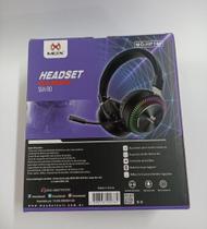 Fone Headset Gamer c/ Microfone Led rgb s/ fio - Mox HP140