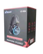 Fone Headset Gamer com Microfone e Luz de Led Fone Over-ear Xtrad - Xtrad