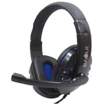Fone Headset Gamer com Microfone Estéreo Conexão 2 P2 Inova - FON-8639