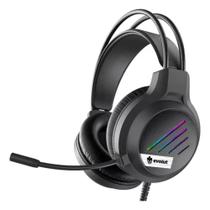 Fone Headset Gamer Evolut Eg306, Led Rainbow, Multi Plataforma, Preto