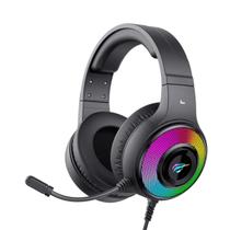 Fone Headset Gamer Havit H2042d Microfone P2 Iluminação LED RGB Usb 50mm