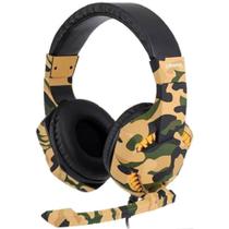 Fone Headset Gamer Lehmox Camuflagem Com Led Gt-f14