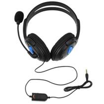 Fone Headset Gamer para 4 Ps4 com Microfone Cabo P3