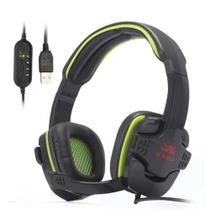 Fone Headset Gamer Pc Headset Ps4 Ps3 Jogo E Chat Verde KP359 Fone Headset Gamer Pc Headset Ps4 Ps3 Jogo E Chat Verde KP359