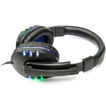 Fone Headset Gamer Pc Playstation Headset Ps4 Ps3 Jogo E Chat Azul - KP-359