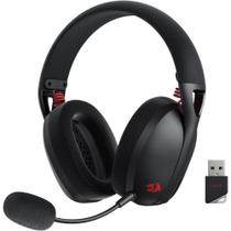Fone headset gamer sem fio ire pro h848 redragon preto