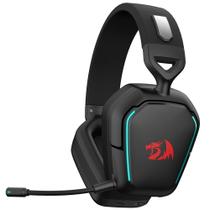 Fone headset gamer sem fio mira h868 redragon preto