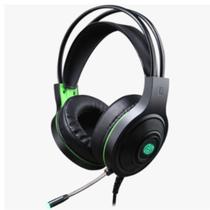 Fone Headset Gamer Usb C/ Microfone F-101 Preto/verde Hoopson