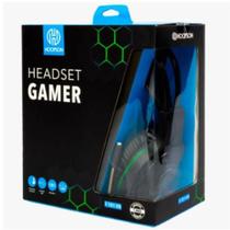 Fone headset gamer usb c/ microfone f-101 preto/verde hoopson