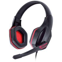 Fone headset gamer vx gaming ogma p2 stereo com microfone - preto e vermelho - Vinik