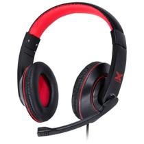 Fone headset gamer vx gaming v blade ii usb microfone retrátil preto com vermelho - gh200 - Vinik