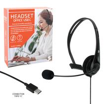 Fone Headset Home Office Telemarketing Pc Not Usb Tipo C - 5+