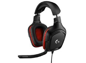 Fone Headset Logitech G332 981-000755 para Jogos - Preto/Vermelho