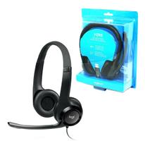 Fone Headset Logitech H390 Com Microfone Usb Pc Jogos Couro