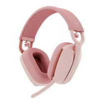 Fone headset logitech sem fio zone vibe 100 rosa 981-001223