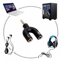 Fone Headset Microfone Lapela P2 X P3 Áudio