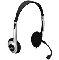 Fone headset multimidia hbl-101 prata/preto - fortrek