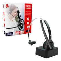 Fone Headset Office Sem Fio Bluetooth Carregamento Com Base