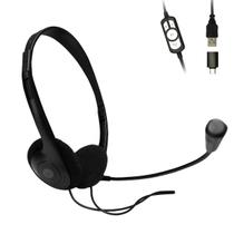 Fone Headset Office Stereo Usb Com Adaptador Usb-C Para Note