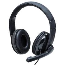 Fone headset pro multilaser com fio p2 adapt.p3 pto. - ph316