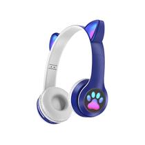 Fone Headset Rgb Bluethooth De Gatinho Premium Collection