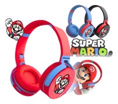 Fone Headset Super Mario Bros Bluetooth Sem Fio