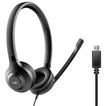 Fone Headset Usb Ph-360Bk C3Tech, Som Estéreo, Preto