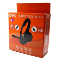 Fone headset voice pro hs110 usb oex preto