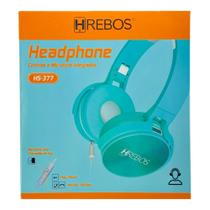 Fone Hrebos Headphone Com Fio Controle E Microfone Integrado