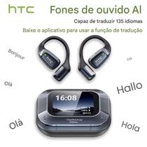 Fone Htc Ne25 Bluetooth 5.4 Tradutor Inteligência Artificial Tela Touch Ows Preto Fone Htc Ne25 Bluetooth 5.4 Tradutor Inteligência Artificial Tela Touch Ows Preto