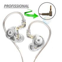 Fone In Ear Monitor Com Fio Profissional Super Bass EDX Serie Pro