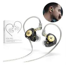 Fone In Ear Profissional Retorno De Palco Dj Gamer Preto Sem Microfone