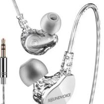 Fone in-ear retorno palco soundvoice ie-01 branco