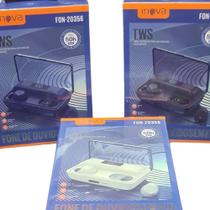 Fone Inova Sem Fio Tws Fon-20356 Com Bluetooth Led