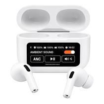 Fone Intra Auricular Display LCD Branco Premium Esporte Fone Intra Auricular Display LCD Branco Premium Esporte