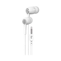 Fone intra-auricular ELG EP12WH, cabo 1,2 m, com microfone, branco