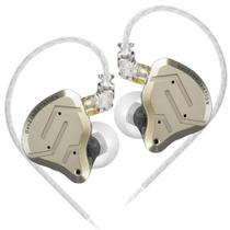Fone KZ ZSN PRO 2 Ouro Dourado Retorno de Palco Musico 26ohm 108dB Graves Potentes HiFi Profissional