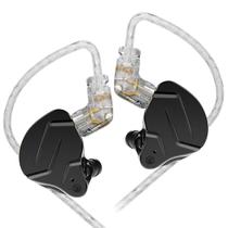 Fone KZ ZSN Pro X Preto Sem Microfone 1BA+1DD Retorno de Palco In Ear Monitor Híbrido Profissional Fone KZ ZSN Pro X Preto Sem Microfone 1BA+1DD Retorno de Palco In Ear Monitor Híbrido Profissional